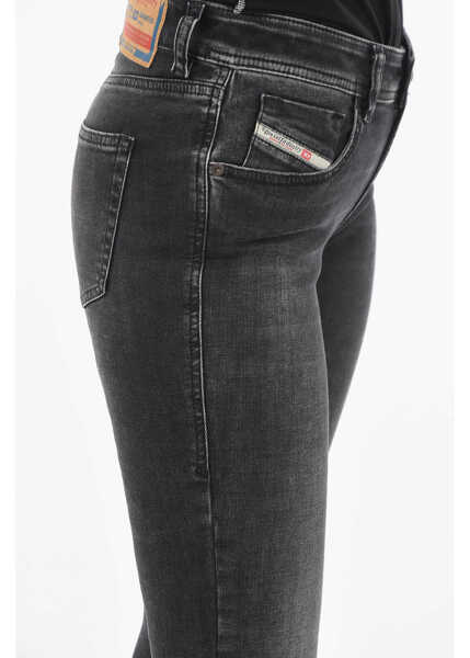 Blugi skinny Diesel Dark Washed 2017 Slandy Skinny Fit Jeans Black Femei (BM 9742520) 3