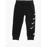 Pantaloni de trening Logo Printed Brushed Cotton Joggers Baieti