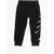 Nike Logo Printed Brushed Cotton Joggers Black