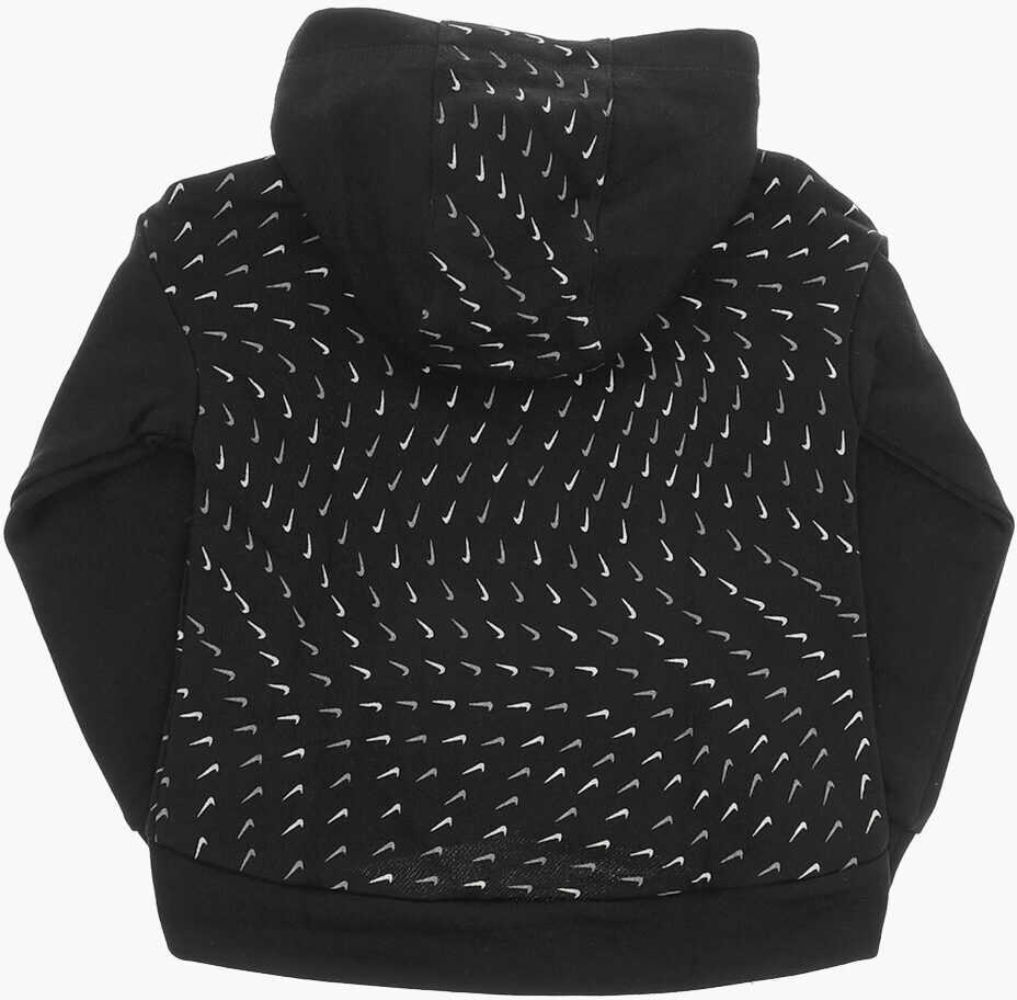 Bluze de trening Nike All Over Logo Printed Sweatshirt With Zip Closure Black Baieti (BM 9742589) 3