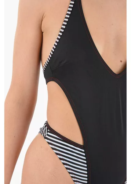 Costume de baie intregi Diesel Striped Details Leggy Silhouette Bfsw-Katrien One Piece Swim Black Femei (BM 9742727) 3