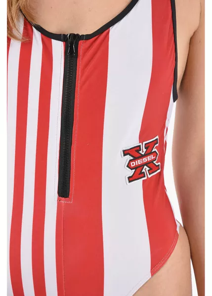 Costume de baie intregi Diesel Two Tone Bfsw-Lyass One Piece Swimsuit With Front Zip White Femei (BM 9742739) 3