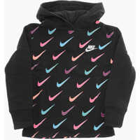 Bluze de trening All Over Logo Printed Brushed Cotton Hoodie Baieti