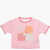 Converse All Star Chuck Taylor Maxi Logo Front Crew-Neck T-Shirt Pink