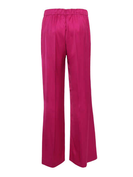 Pantaloni casual P.A.R.O.S.H. Wide pants Fuchsia Femei (BM 9743393) 2