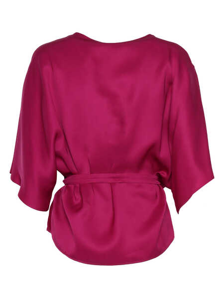 Bluze P.A.R.O.S.H. Belted blouse Fuchsia Femei (BM 9743399) 2