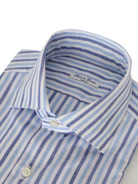 Camasi casual Sartoria Del Campo-Sonrisa Stiped shirt Light Blue Barbati (BM 9743558) 2