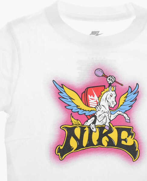 Tricouri Nike Front Printed Crew-Neck T-Shirt White Baieti (BM 9743840) 2