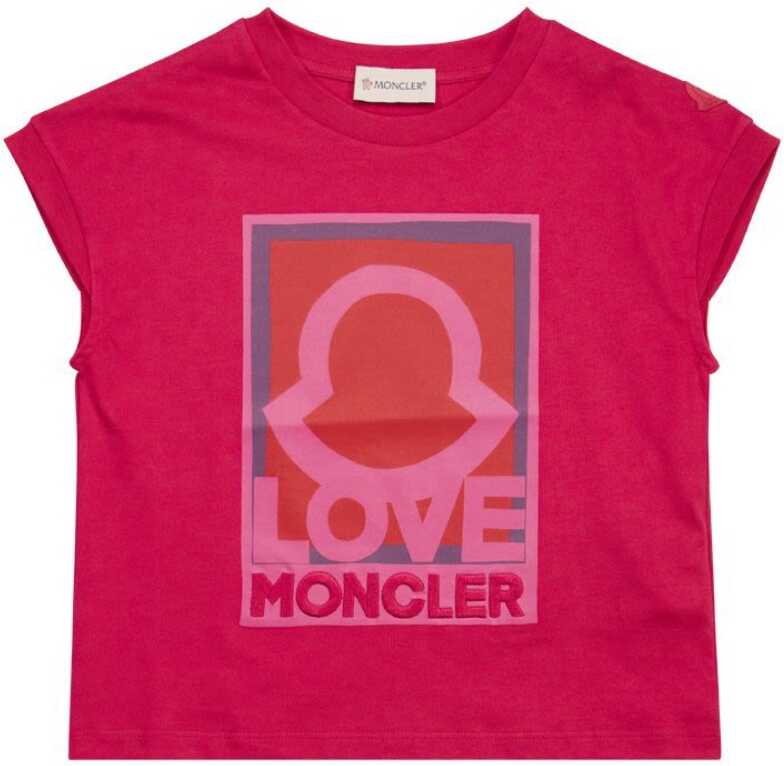 Poze Moncler Girls Cotton T-Shirt FUCHSIA