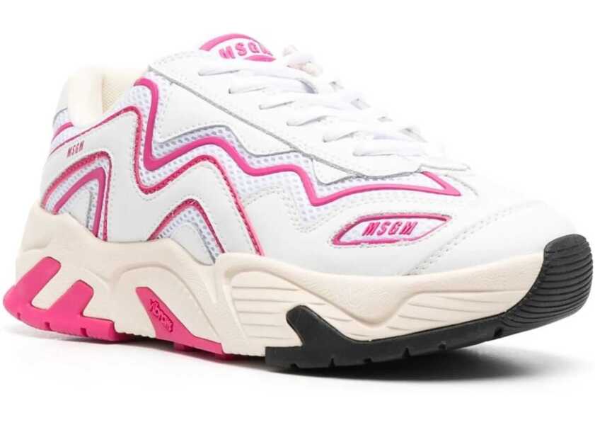 Sneakers MSGM Vortex Sneaker With Vibram Sole WHITE Femei (BM 9744701) 2