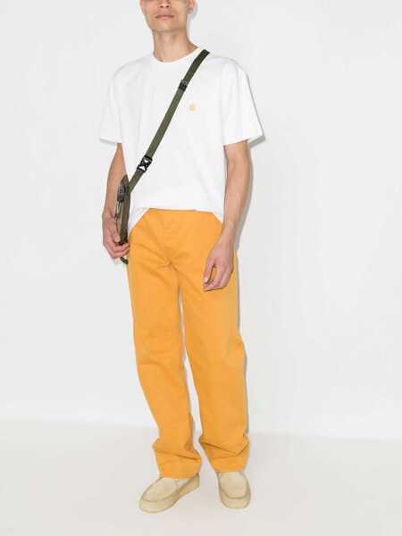 Tricouri Carhartt Carhartt T-shirt I026391 00RXX WHITE GOLD Fxx Black Gold Barbati (BM 9745067) 5