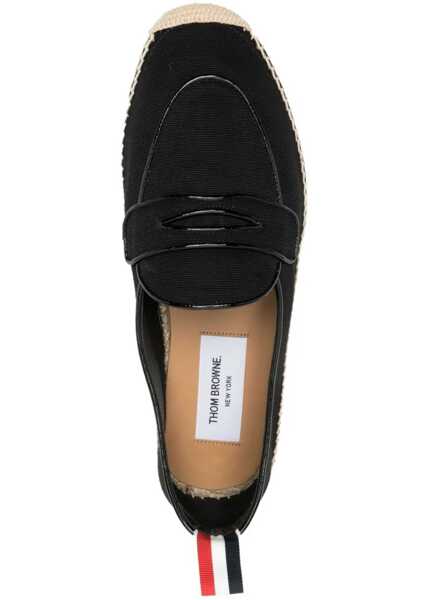 Mocasini Thom Browne Espadrille Penny Varsity BLACK Femei (BM 9745172) 4