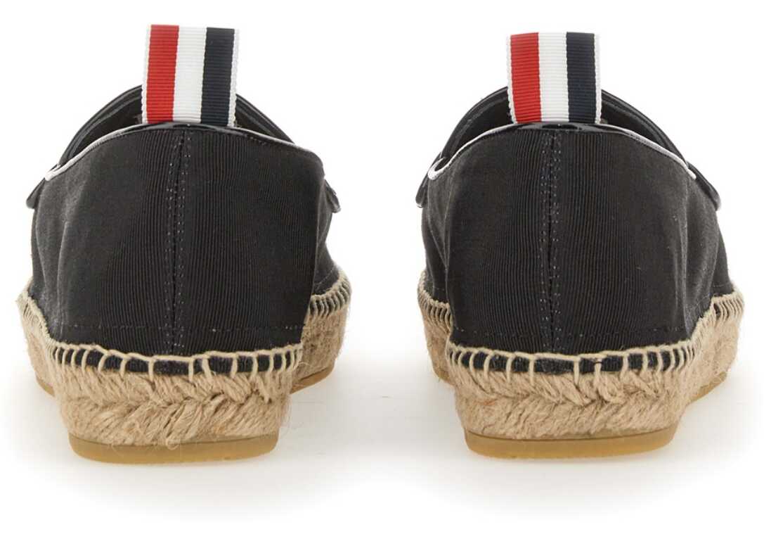 Thom Browne Espadrille Penny Varsity BLACK