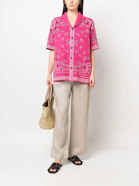 Bluze ALANUI Bandana Shirt PINK Femei (BM 9745178) 2