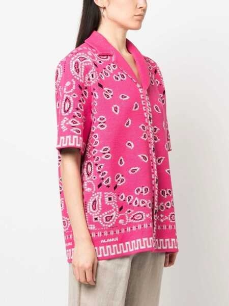 Bluze ALANUI Bandana Shirt PINK Femei (BM 9745178) 3