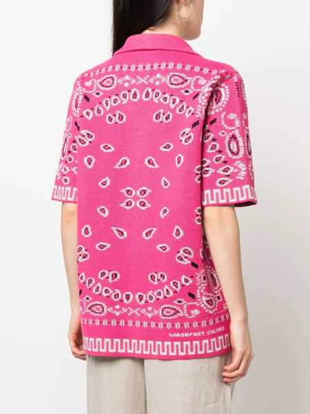 Bluze ALANUI Bandana Shirt PINK Femei (BM 9745178) 4
