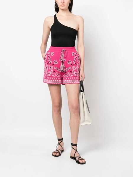 Pantaloni scurti ALANUI Short Bandana PINK Femei (BM 9745187) 2