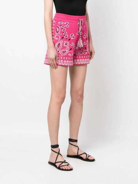 Pantaloni scurti ALANUI Short Bandana PINK Femei (BM 9745187) 3