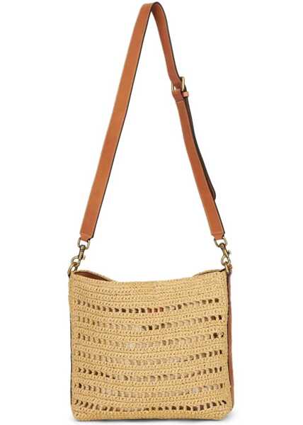 Genti tip postas ETRO Perforated Raffia Shoulder Bag BEIGE Barbati (BM 9745202) 3