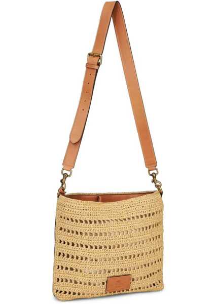 Genti tip postas ETRO Perforated Raffia Shoulder Bag BEIGE Barbati (BM 9745202) 4