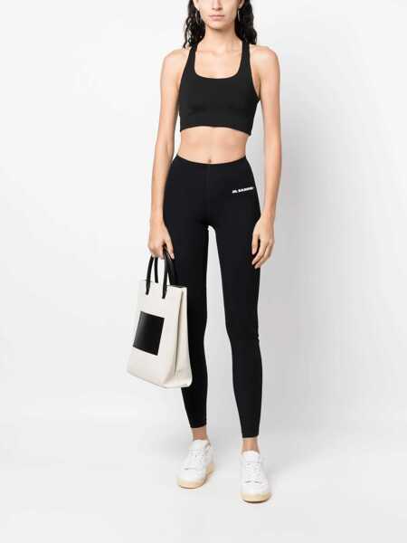 Pantaloni casual Jil Sander Leggings With Logo BLACK Femei (BM 9745226) 2