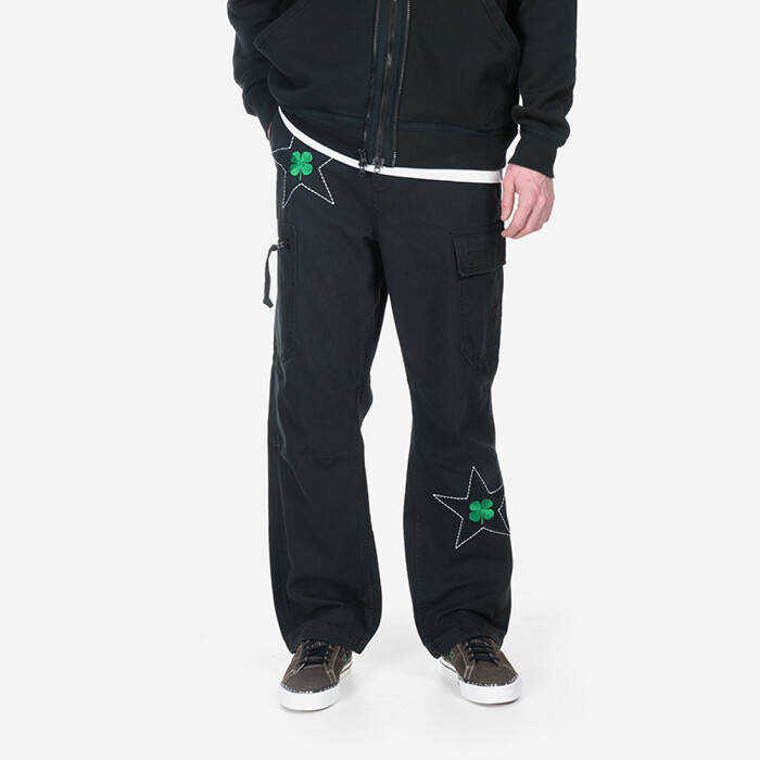 Converse Men\'s trousers x Patta Four-Leaf Clover Cargo Pant 10024666-A01 black