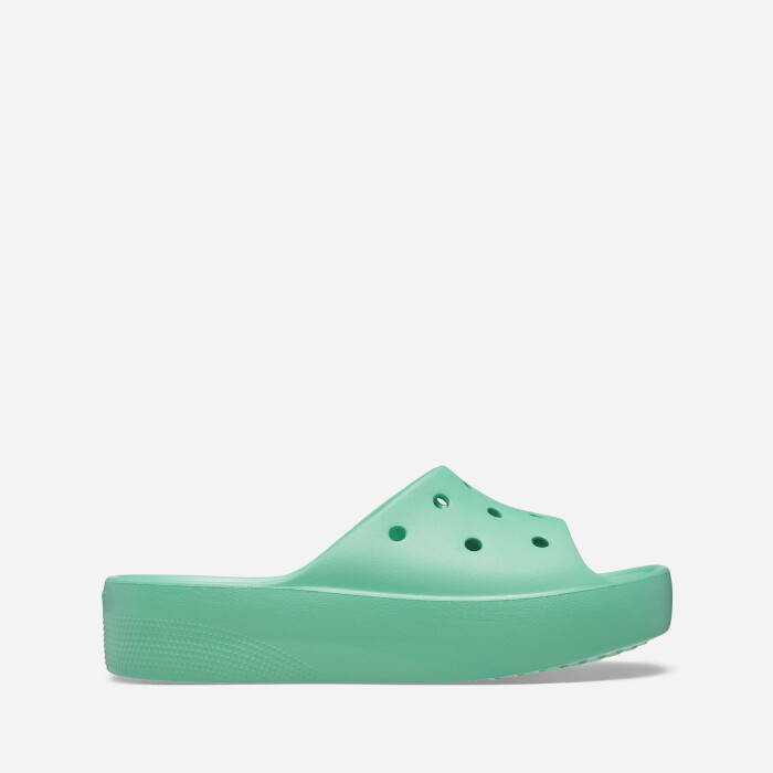 Crocs Women\'s flip flops Classic Platform Slide 208180 JADE STONE GREEN