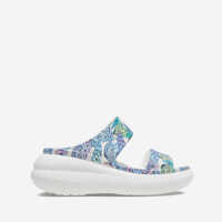 Slapi Crocs Classic Crush Butterfly Sandal 208247 WHITE/MULTI Femei
