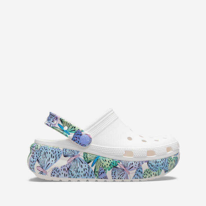 Crocs Flaps Classic Cutie Butterfly Clog Kids 208298 WHITE / MULTI WHITE