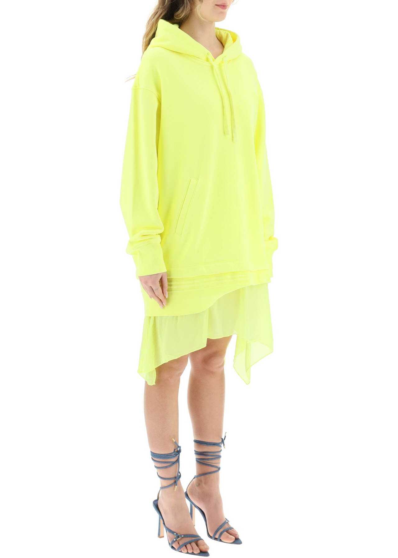 Diesel \'D-Role\' Oversized Dress NEON YELLOW