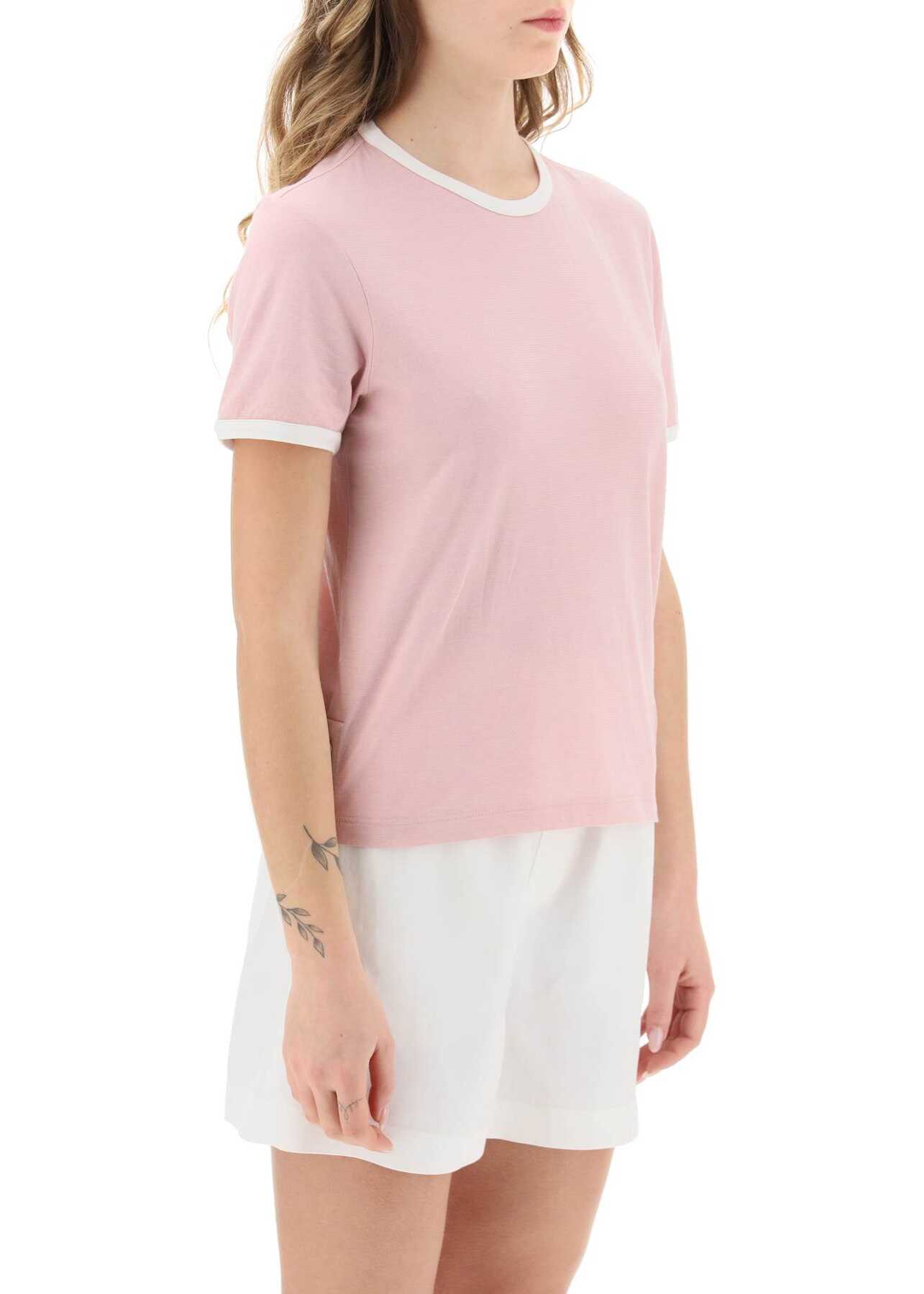 Thom Browne Mélange Jersey T-Shirt LT PINK