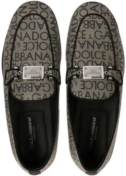 Mocasini Dolce & Gabbana Jacquard Slipper MULTICOLOUR Barbati (BM 9746330) 4