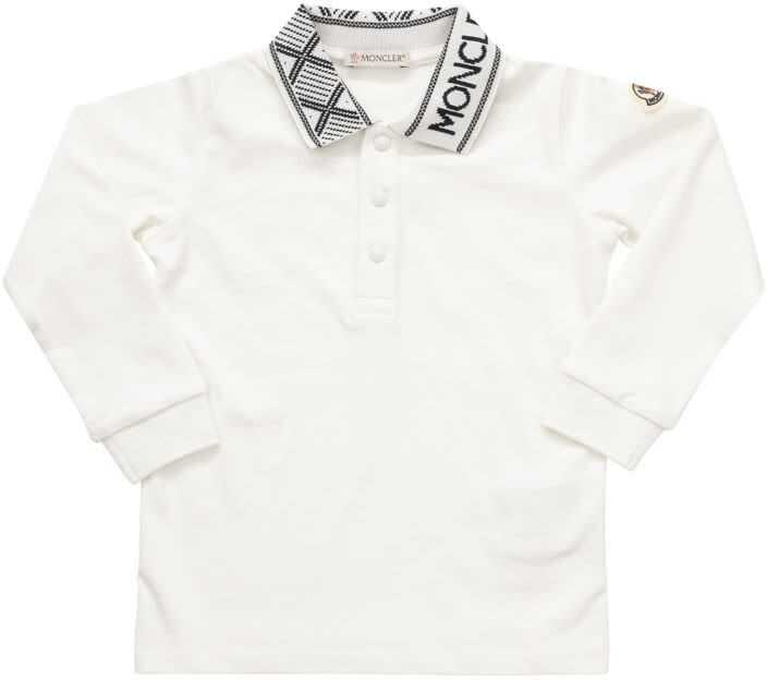 Moncler Baby Boys Cotton Polo Shirt WHITE