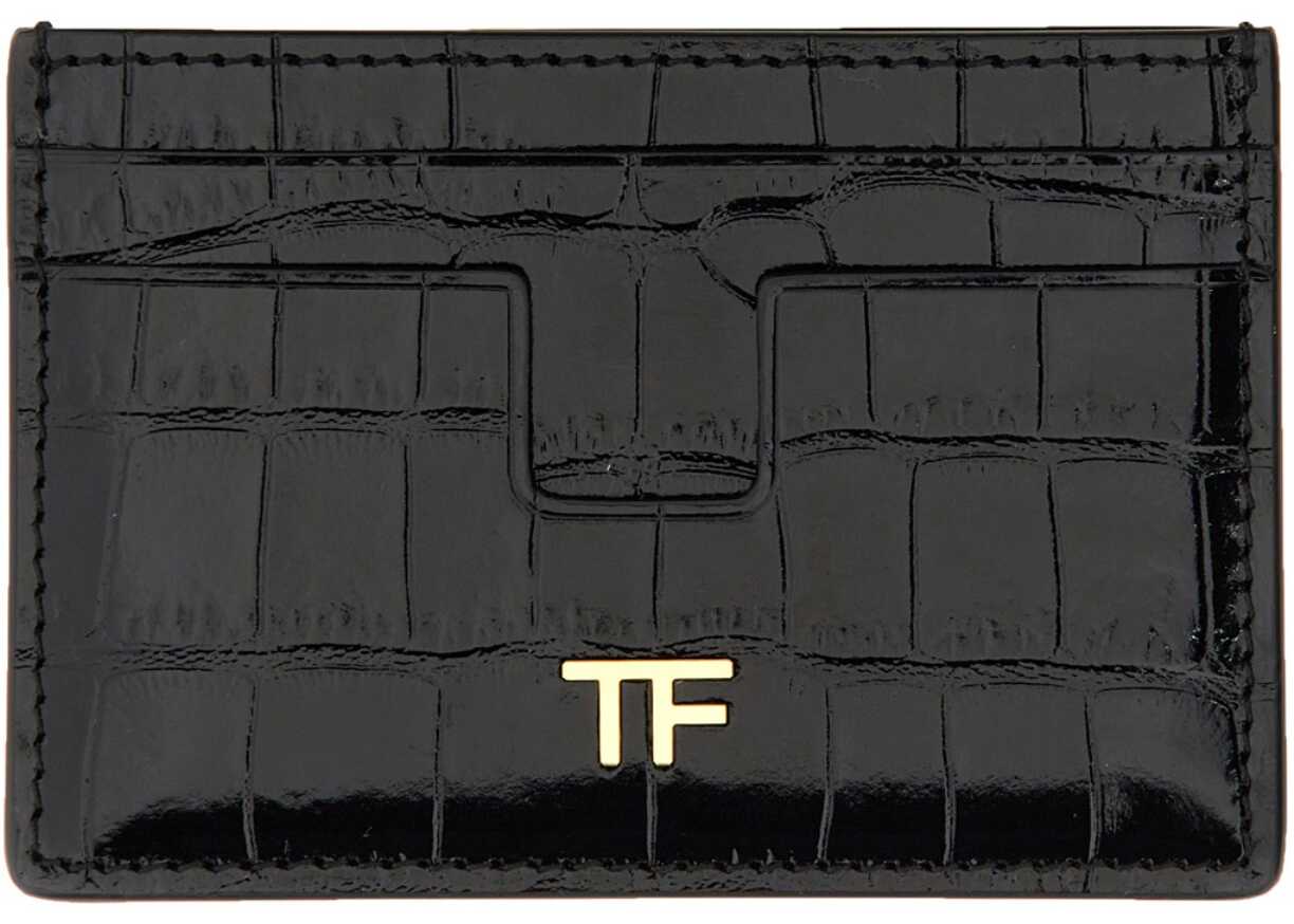 Tom Ford Card Holder With Logo BLACK