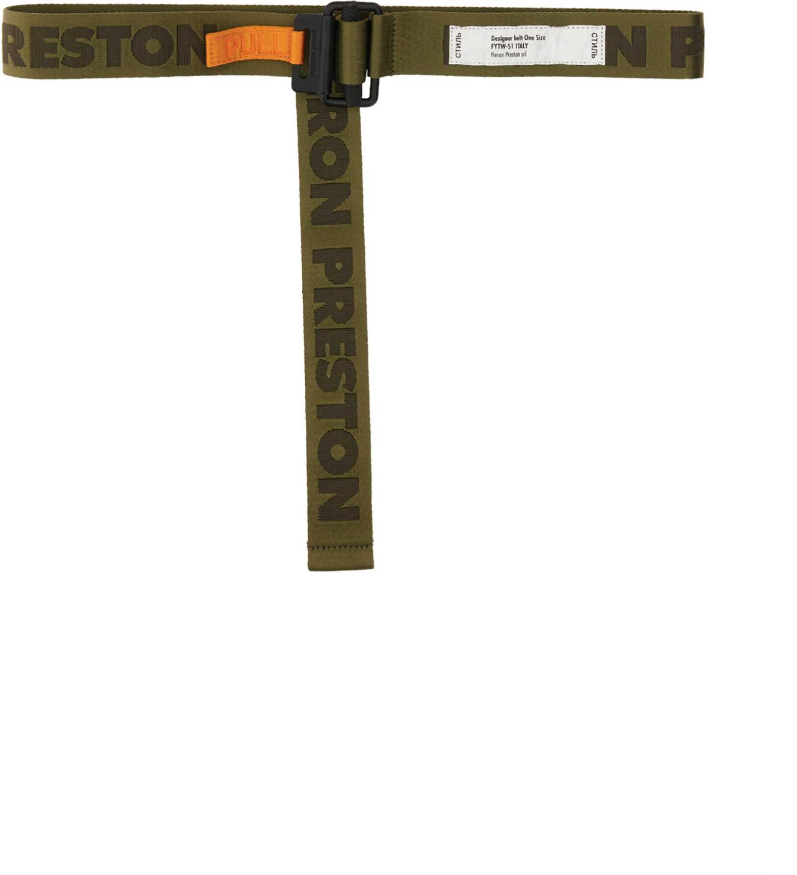 Heron Preston Ribbon Belt MILITARY GREEN