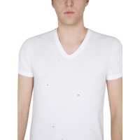 Tricouri pentru Barbati - Tricouri Dolce & Gabbana V-Neck T-Shirt WHITE Barbati (BM 9750185) - B-mall.ro