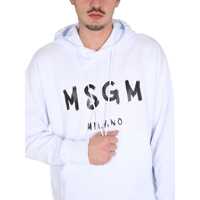 Bluze de trening MSGM pentru Barbati - Bluze de trening MSGM Sweatshirt With Brushed Logo WHITE Barbati (BM 9750248) - B-mall.ro