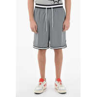Pantaloni scurti Contrasting Bands Loose Fit Shorts Barbati