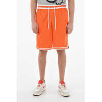 Pantaloni scurti Contrasting Bands Loose Fit Shorts Barbati