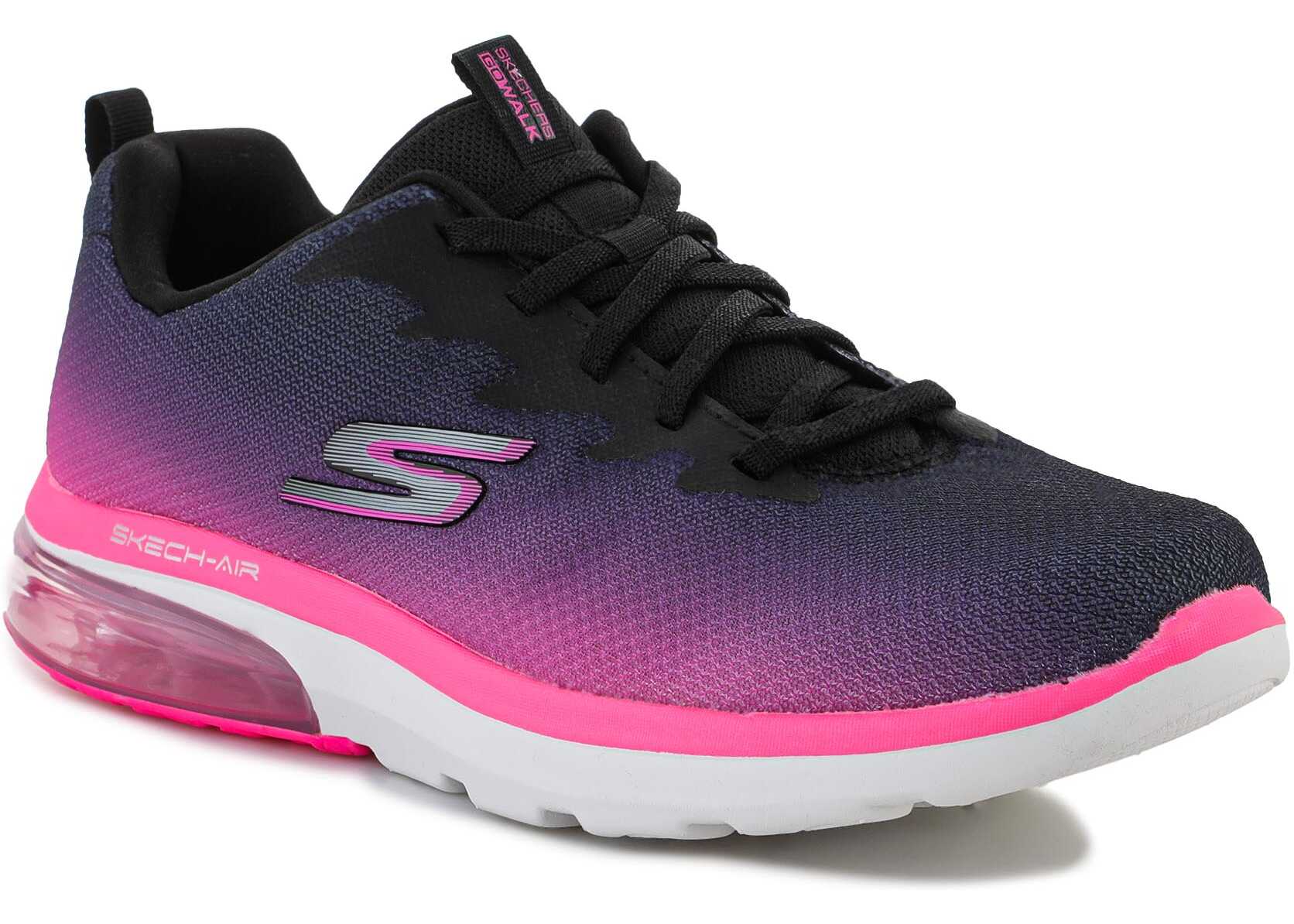 SKECHERS GO WALK AIR 2 . 0 QUICK BREEZE 124348 - BKHP Black/Pink