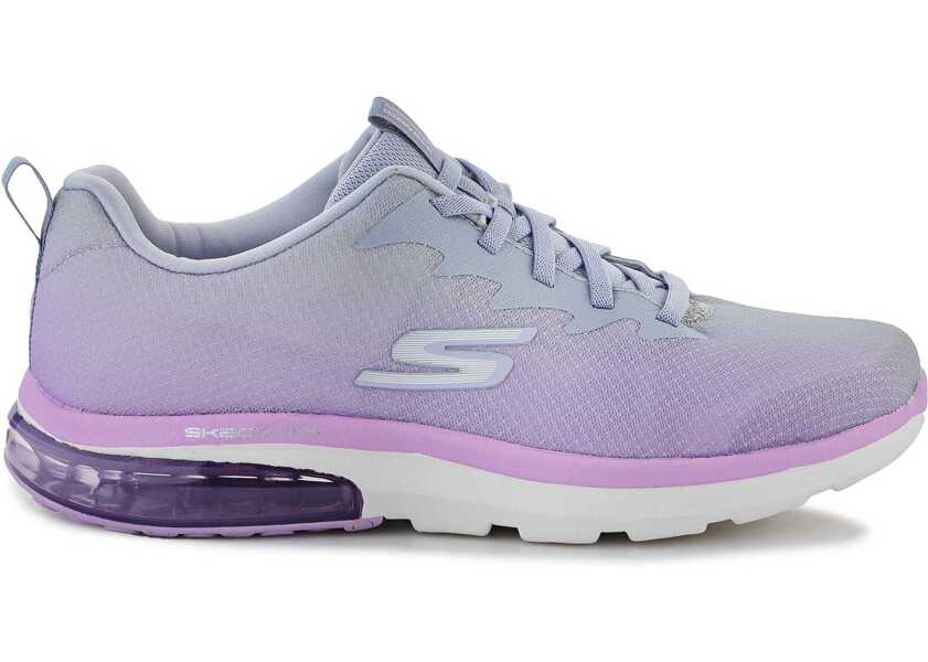 Pantofi fitness SKECHERS GO WALK AIR 2 . 0 QUICK BREEZE 124348 - GYLV Grey/Purple Femei (BM 9750536) 7