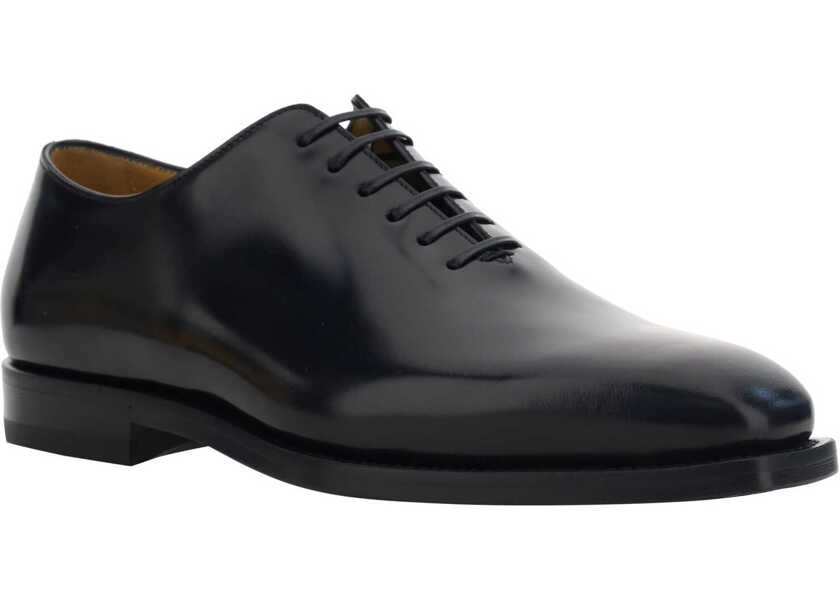 Pantofi eleganti Ferragamo Geoffrey Lace Up Shoes NERO Barbati (BM 9752519) 3