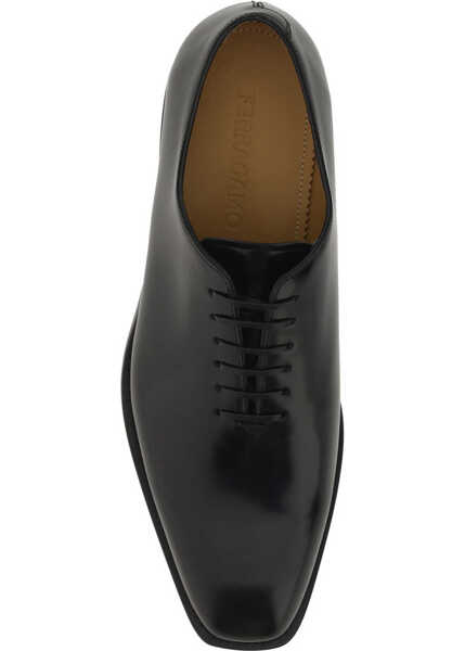 Pantofi eleganti Ferragamo Geoffrey Lace Up Shoes NERO Barbati (BM 9752519) 5