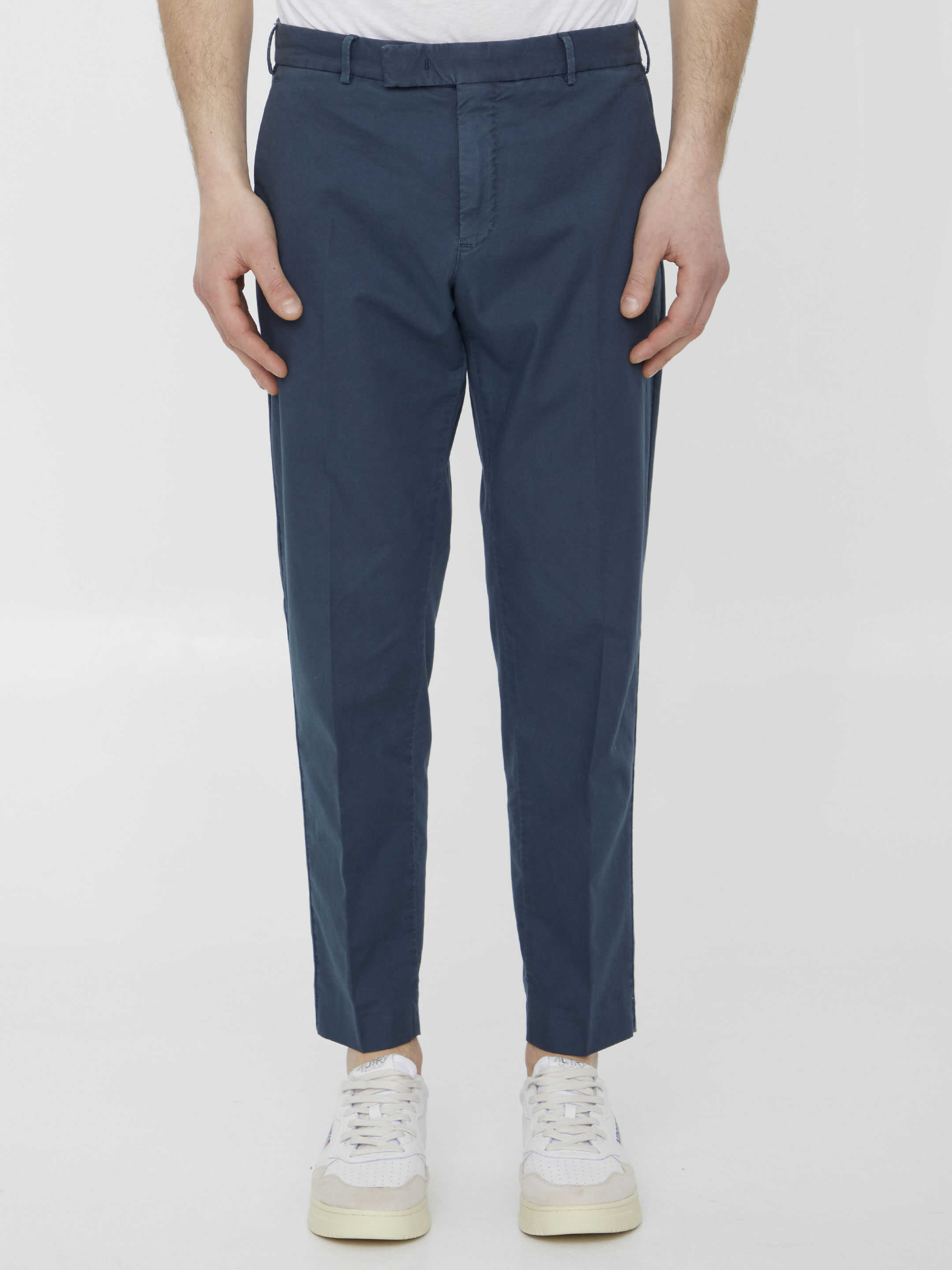 PT TORINO Cotton Trousers Blue