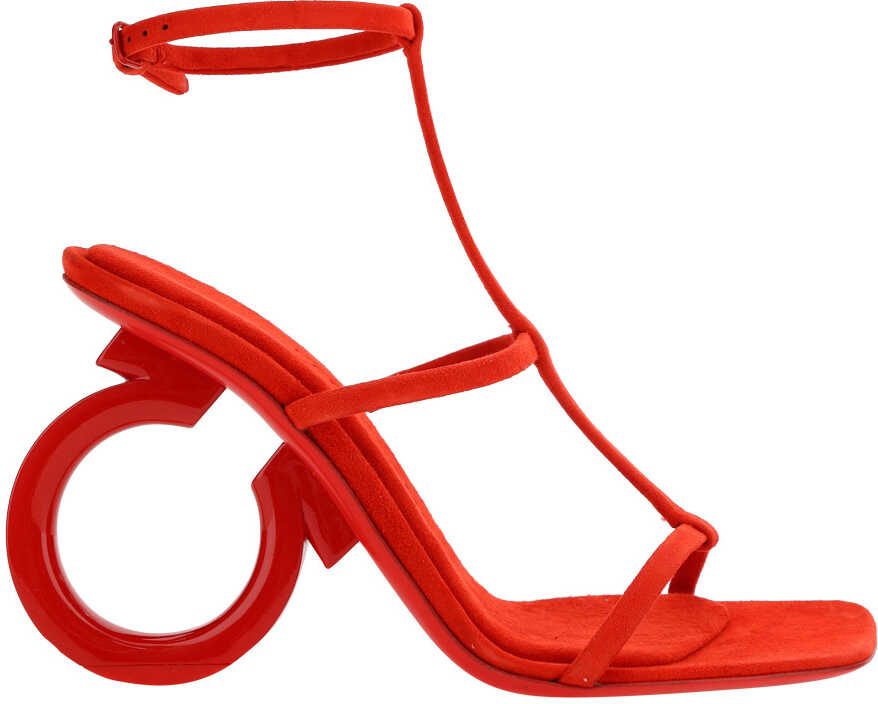 Salvatore Ferragamo Elina Sandals FLAME RED