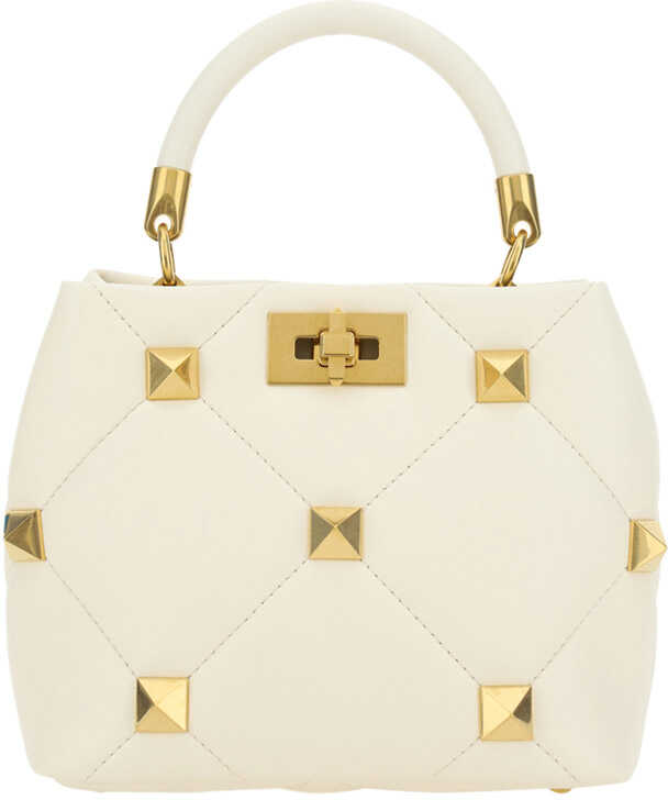 Valentino Garavani Valentino Garavani Roman Stud Small Handbag IVORY