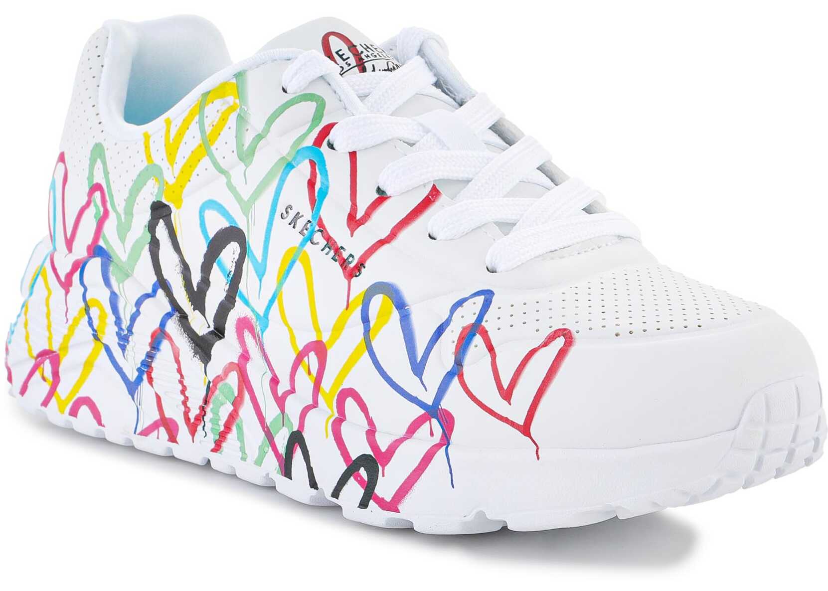 Poze SKECHERS UNO LITE SPREAD THE LOVE 314064L - WMLT White/Multicolor
