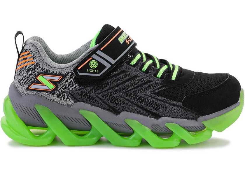 Sneakers SKECHERS S LIGHTS MEGA SURGE 400130L - BKLM Black/Green Baieti (BM 9754358) 2