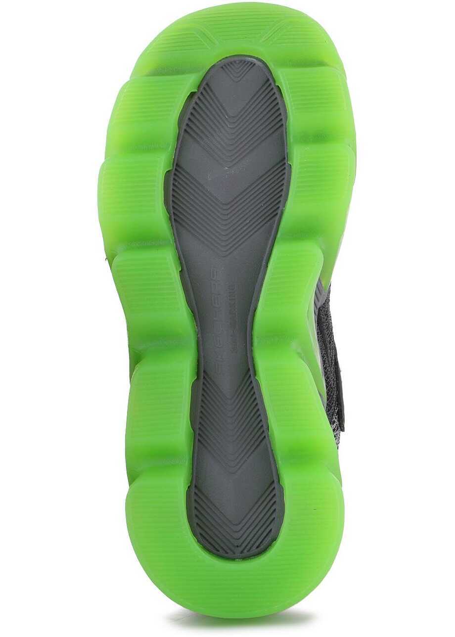 Sneakers SKECHERS S LIGHTS MEGA SURGE 400130L - BKLM Black/Green Baieti (BM 9754358) 3