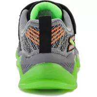 Sneakers pentru Baieti - Sneakers SKECHERS S LIGHTS MEGA SURGE 400130L - BKLM Black/Green Baieti (BM 9754358) - B-mall.ro